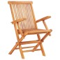 vidaXL Set comedor de jardín plegable 7 piezas madera maciza de teca
