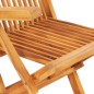 vidaXL Set comedor de jardín plegable 7 piezas madera maciza de teca