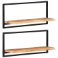 vidaXL Estantes de pared 2 unidades madera maciza acacia 80x25x35 cm vidaXL Estantes de pared 2 unidades madera maciza acacia 80x25x35 cm