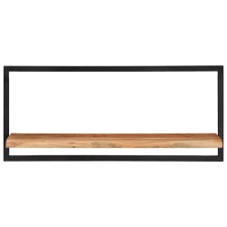 vidaXL Estantes de pared 2 unidades madera maciza acacia 80x25x35 cm 