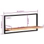 vidaXL Estantes de pared 2 unidades madera maciza acacia 80x25x35 cm vidaXL Estantes de pared 2 unidades madera maciza acacia 80x25x35 cm