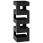 vidaXL Paragúero diseño tetris acero negro 