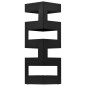 vidaXL Paragúero diseño tetris acero negro 