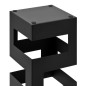 vidaXL Paragúero diseño tetris acero negro 