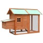 vidaXL Gallinero madera maciza pino y abeto 170x81x110 cm vidaXL Gallinero madera maciza pino y abeto 170x81x110 cm