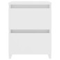 vidaXL Mesitas de noche 2 uds madera contrachapada blanco 30x30x40 cm vidaXL Mesitas de noche 2 uds madera contrachapada blanco 30x30x40 cm