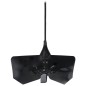 vidaXL Accesorio para arado de metal negro vidaXL Accesorio para arado de metal negro