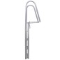 vidaXL Escalera para piscina/muelle con 4 peldaños aluminio 167 cm
