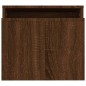vidaXL Set mesas centro madera contrachapada roble marrón 100x48x40 cm vidaXL Set mesas centro madera contrachapada roble marrón 100x48x40 cm