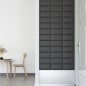 vidaXL Paneles de pared 12 uds cuero sintético gris 30x15 cm 0,54 m² vidaXL Paneles de pared 12 uds cuero sintético gris 30x15 cm 0,54 m²