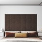 vidaXL Paneles de pared 12 uds tela gris taupé 30x30 cm 1,08 m² vidaXL Paneles de pared 12 uds tela gris taupé 30x30 cm 1,08 m²