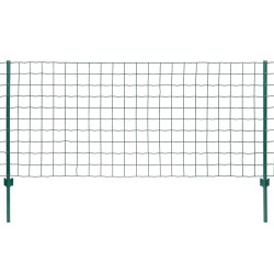 vidaXL Euro Valla de acero verde 20x0,8 m
