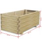 vidaXL Arriate rectangular de madera 100x50x40 cm vidaXL Arriate rectangular de madera 100x50x40 cm