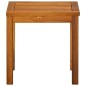 vidaXL Tumbona con mesita de madera maciza de acacia y textilene vidaXL Tumbona con mesita de madera maciza de acacia y textilene