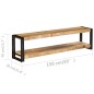 vidaXL Mueble para la TV madera maciza de mango 150x30x40 cm vidaXL Mueble para la TV madera maciza de mango 150x30x40 cm