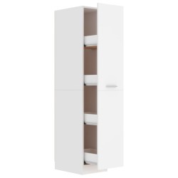 vidaXL Armario de boticario madera contrachapada blanco 30x42,5x150 cm
