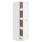 vidaXL Armario de boticario madera contrachapada blanco 30x42,5x150 cm vidaXL Armario de boticario madera contrachapada blanco 30x42,5x150 cm