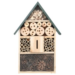 vidaXL Hotel de insectos madera de abeto 31x10x48 cm