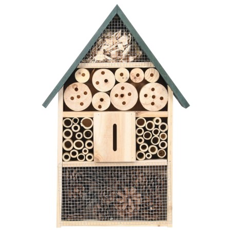 vidaXL Hotel de insectos madera de abeto 31x10x48 cm