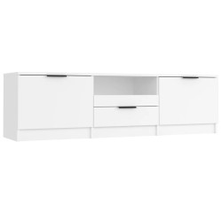vidaXL Mueble para TV madera contrachapada blanco 140x35x40 cm