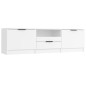 vidaXL Mueble para TV madera contrachapada blanco 140x35x40 cm