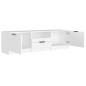vidaXL Mueble para TV madera contrachapada blanco 140x35x40 cm
