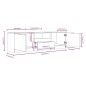 vidaXL Mueble para TV madera contrachapada blanco 140x35x40 cm