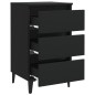 vidaXL Mesitas noche con patas metal 2 uds negro 40x35x69 cm vidaXL Mesitas noche con patas metal 2 uds negro 40x35x69 cm