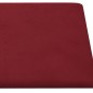 vidaXL Paneles de pared 12 uds terciopelo rojo tinto 30x15 cm 0,54 m² vidaXL Paneles de pared 12 uds terciopelo rojo tinto 30x15 cm 0,54 m²