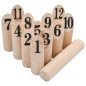 vidaXL Juego de números Kubb madera vidaXL Juego de números Kubb madera