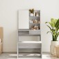 vidaXL Tocador con espejo color gris sonoma 74,5x40x141 cm vidaXL Tocador con espejo color gris sonoma 74,5x40x141 cm