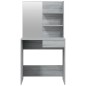 vidaXL Tocador con espejo color gris sonoma 74,5x40x141 cm vidaXL Tocador con espejo color gris sonoma 74,5x40x141 cm