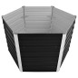 vidaXL Arriate de acero galvanizado gris antracita 129x129x77 cm vidaXL Arriate de acero galvanizado gris antracita 129x129x77 cm