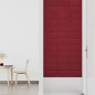 vidaXL Paneles de pared 12 uds terciopelo rojo tinto 30x15 cm 0,54 m² vidaXL Paneles de pared 12 uds terciopelo rojo tinto 30x15 cm 0,54 m²