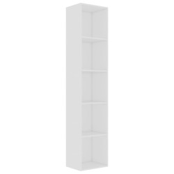 vidaXL Estantería librería madera contrachapada blanco 40x30x189 cm