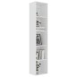 vidaXL Estantería librería madera contrachapada blanco 40x30x189 cm vidaXL Estantería librería madera contrachapada blanco 40x30x189 cm