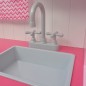 vidaXL Cocinita de juguete de madera rosa y blanca 82x30x100 cm vidaXL Cocinita de juguete de madera rosa y blanca 82x30x100 cm