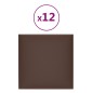 vidaXL Paneles de pared 12 uds cuero sintético marrón 30x30 cm 1,08 m² vidaXL Paneles de pared 12 uds cuero sintético marrón 30x30 cm 1,08 m²