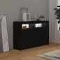 vidaXL Aparador con luces LED negro 115,5x30x75 cm vidaXL Aparador con luces LED negro 115,5x30x75 cm