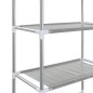 vidaXL Estantería de 3 niveles sobre inodoro plateado 53x28x169 cm