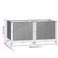 vidaXL Arriate polipropileno 80x40x38 cm vidaXL Arriate polipropileno 80x40x38 cm
