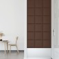 vidaXL Paneles de pared 12 uds cuero sintético marrón 30x30 cm 1,08 m² vidaXL Paneles de pared 12 uds cuero sintético marrón 30x30 cm 1,08 m²