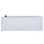 vidaXL Arriate con sistema de riego automático blanco 100x43x33 cm vidaXL Arriate con sistema de riego automático blanco 100x43x33 cm