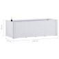 vidaXL Arriate con sistema de riego automático blanco 100x43x33 cm vidaXL Arriate con sistema de riego automático blanco 100x43x33 cm