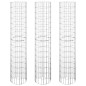 vidaXL Arriate gaviones circular 3 uds acero galvanizado Ø30x150 cm vidaXL Arriate gaviones circular 3 uds acero galvanizado Ø30x150 cm