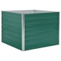 vidaXL Jardinera elevada de acero galvanizado verde 100x100x77 cm vidaXL Jardinera elevada de acero galvanizado verde 100x100x77 cm