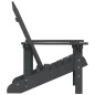 vidaXL Silla de jardín Adirondack HDPE gris antracita vidaXL Silla de jardín Adirondack HDPE gris antracita