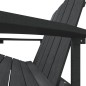 vidaXL Silla de jardín Adirondack HDPE gris antracita vidaXL Silla de jardín Adirondack HDPE gris antracita