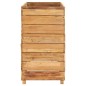 vidaXL Jardinera madera maciza de teca y acero 100x40x72 cm vidaXL Jardinera madera maciza de teca y acero 100x40x72 cm