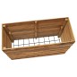 vidaXL Jardinera madera maciza de teca y acero 100x40x72 cm vidaXL Jardinera madera maciza de teca y acero 100x40x72 cm